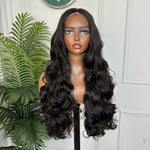 Double drawn Egg Curl Closure Wig 280% Density