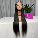 Custom 13x6" Lace Front Malaysian Virgin Hair Wigs 300% Density