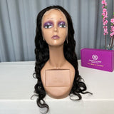 Burmese Hair Premade Lace Frontal Wigs 180% Density