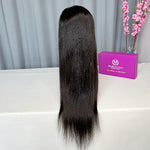 13x4" Frontal Cambodian Straight Hair Wig 180% Density