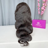 HD 5x5" Closure Wigs Cambodian Straight Wavy Curly Hair 180% Density