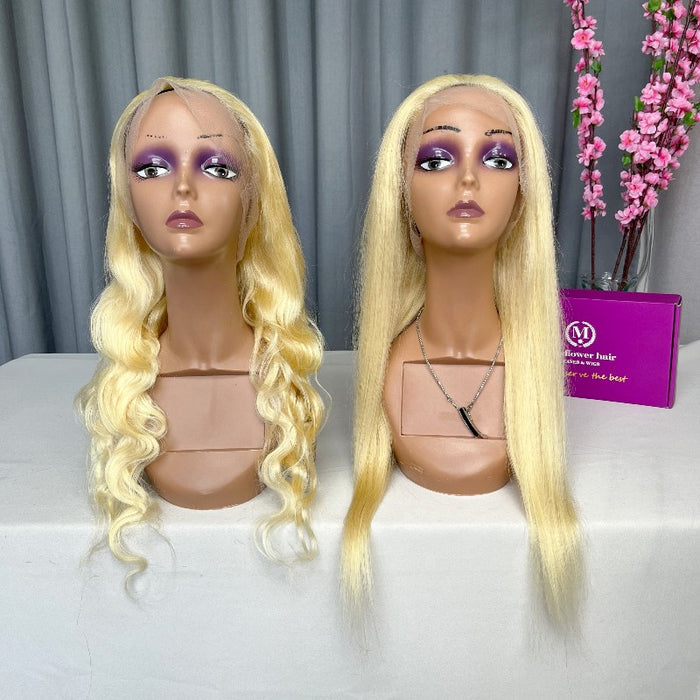 Full Lace Wig Blonde 613 Hair 150% Density